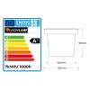 Outdoor slide floor LED 7W IP65 90 o180 - color lighting spot: cold white 6000 K 