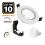 Set di 10 lampade a LED GU10 5W bianco neutro