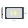 2 Projecteurs LED 50W Proline Blanc froid 6000K Haute Luminosité