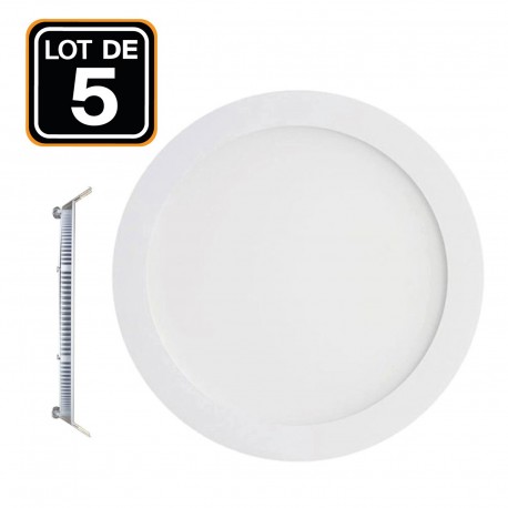 Spot led encastrable 6W extra plat rond