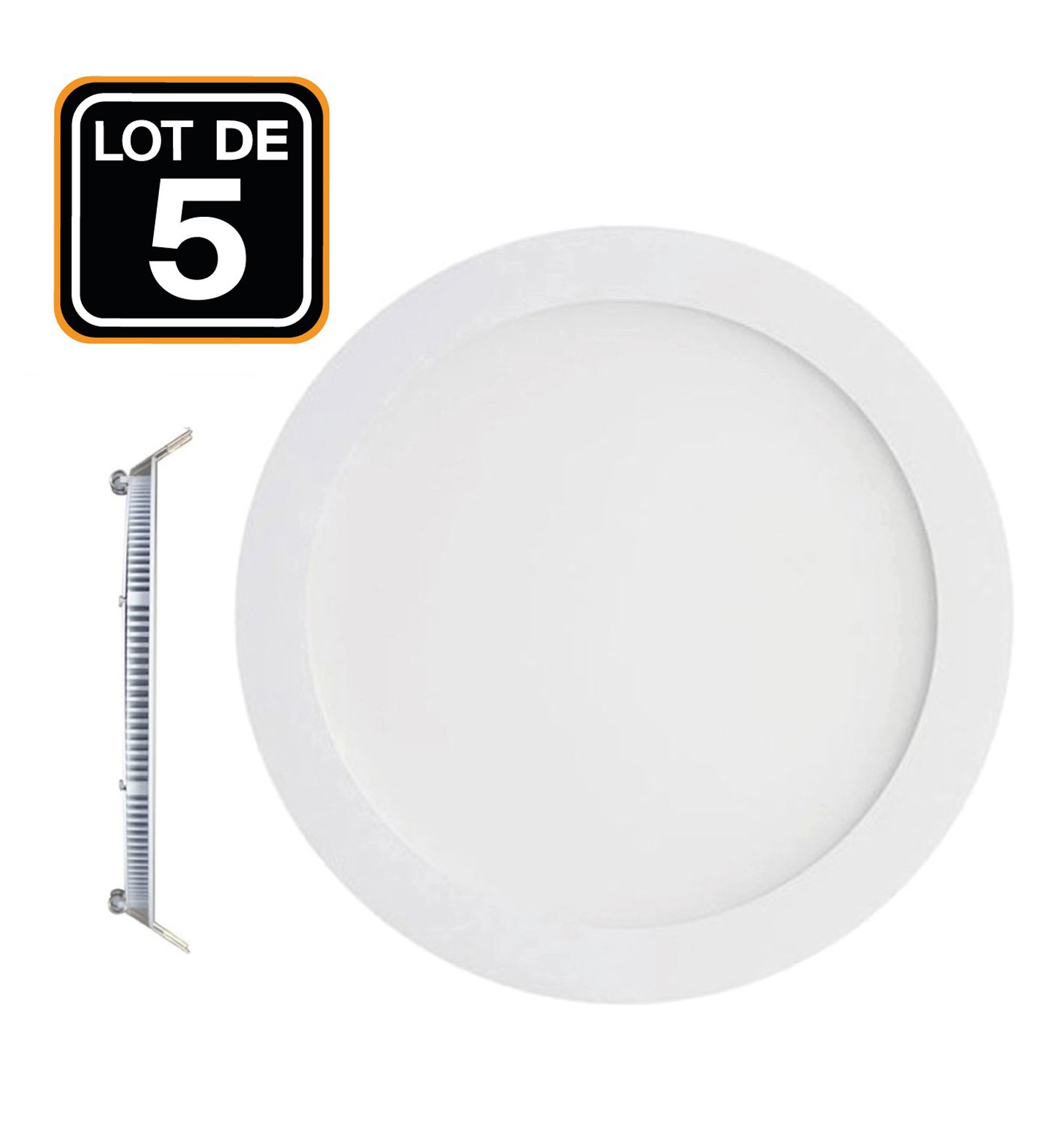 SPOTLED : Spot encastré extra-plat blanc ou alu brossé 6,5W led dimmable