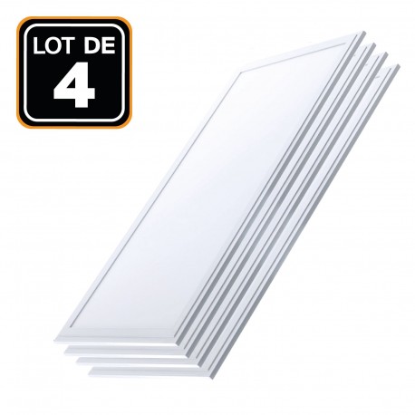 4 Dalles LED 1200x300 40W Blanc Froid 6000k Haute Luminosité - Plusieurs modèles disponibles