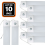 LOT DE 10 RÉGLETTES 40W 120CM DÉTECTEUR DE MOUVEMENT ÉTANCHE BLANC FROID 6500K