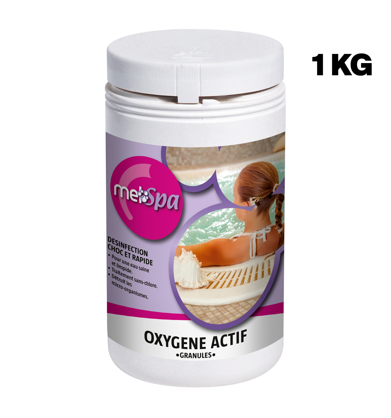Traitement choc - Oxygène actif - Pastilles 20gr - Boite de 1kg - Edg
