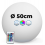 Ball helle LED 50 CM wireless
