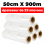 LOTE DE 6 ROLLOS DE FILM TRANSPARENTE 50cmx900m y espesor de 23 micras µ