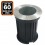 Lot 60 Spots Encastrable de Sol Rond Inox 304 Exterieur IP65 GU10
