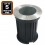 Lot 5 Spots Encastrable de Sol Rond Inox 316 Exterieur IP65 GU10
