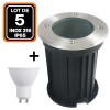 Outdoor slide floor LED 3W IP65 80 Ø100 - color lighting spot: warm white 3000 K 