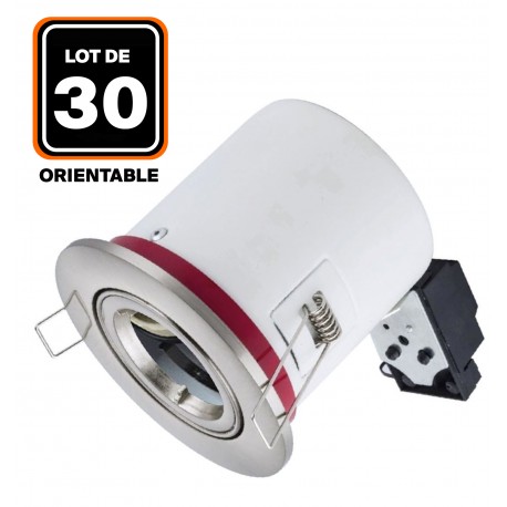 Support Spot Orientable BBC Blanc avec Douille GU10