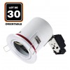 Support Spot Orientable BBC Blanc avec Douille GU10