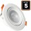Lot de 5 Spots LED Encastrable Rond 5W - Blanc Froid 6500K