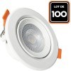 Lot de 100 Spot LED Encastrable Rond 5W - Blanc Neutre 4000K