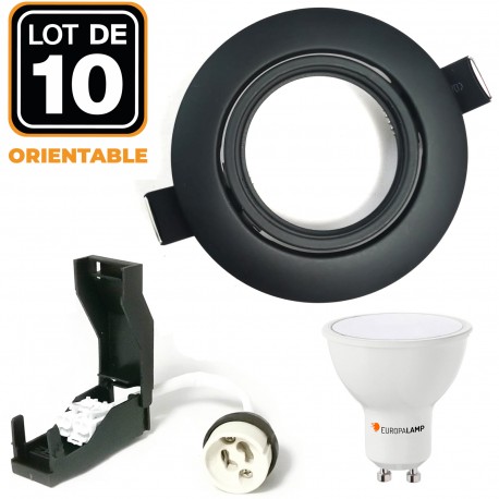 Conjunto de 10 bulbos de LED GU10 5W blanco neutro