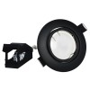 Kit complet Spot encastrable orientable Noir Matt avec GU10 LED de 7W eqv. 56W Blanc Neutre 4500K