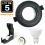 Set di 10 lampade a LED GU10 5W bianco neutro