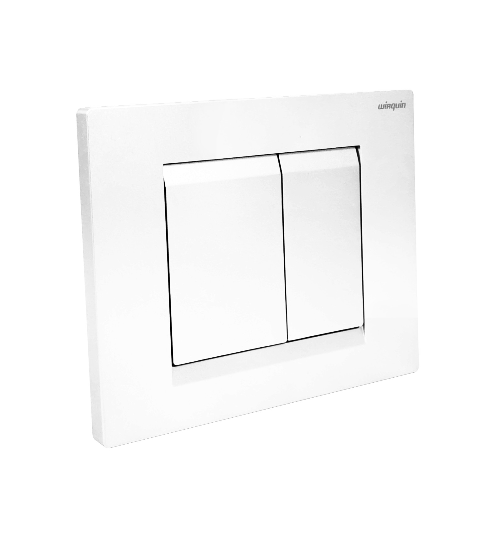 WIRQUIN Plaque de commande wc suspendu 3/6L DESIGN blanc brillant