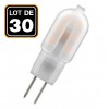 30 Ampoules LED G4 2W 12V Blanc Chaud 3000k Haute Luminosité