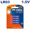 Piles LR03 AAA Ultra alkaline 1.5V PKCell