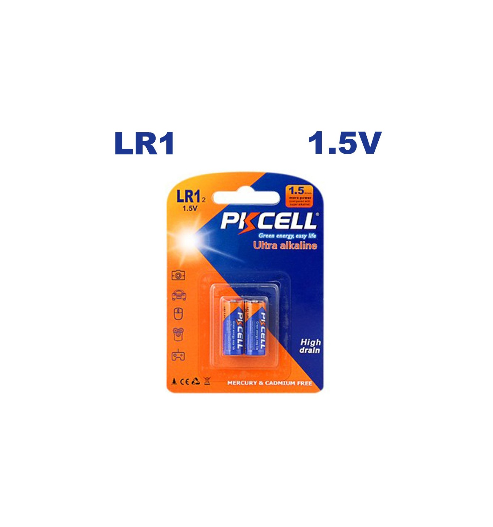 Lot de 144 Piles AAA LR03 Ultra Alcaline PKCell 1.5V