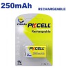 1 Pile Rechargeables 250mAh 9V PKCell