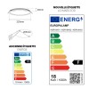 10 Spot Encastrable LED 18W Rond Extra-Plat Blanc Froid 6000K