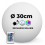 Ball bright LED solar multi-color 30CM 