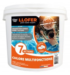 5KG CHLORE MULTIFONCTIONS GALETS DE 250GR