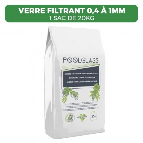 20KG Verre filtrant 0,4 a 1mm