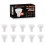  Set di 10 lampadine GU10 5W EQ. 40W bianco caldo 3000K