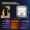 Projecteur Solaire LED 10W - blanc chaud 1400 Lumens