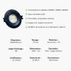 Spot LED Encastrable 5W – 3CCT – Noir Orientable & Dimmable