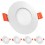 5 Spot Encastrable LED 3W Rond Extra-Plat Blanc Neutre 4500K