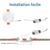Spot led encastrable 3W extra plat rond