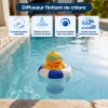Doseur flottant piscine canard