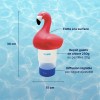 Doseur flottant piscine flamant rose