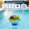 Doseur flottant piscine tortue