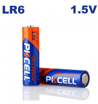 Piles Alkaline PKCell AA LR6 1.5V par 4 - Projecteurs LED Shop