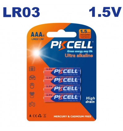Pile LR03 AAA Ultra alcalina 1.5 v PKCell