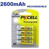 Blister x4 NI-MH Piles Rechargeables AA2600mAh 1.2V PKCell