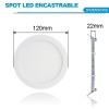 Spot Encastrable LED Downlight Panel Extra-Plat 6W Blanc Froid 6000k 
