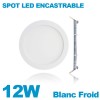 Spot Encastrable LED Downlight Panel Extra-Plat 12W Blanc Froid 6000k 