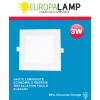 Spot Encastrable LED Carre Downlight Panel Extra-Plat 3W Blanc Neutre