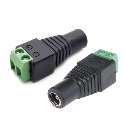 DC female, female 12V power plug connector