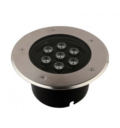 Spot LED extérieur encastrable 7W diamètre 147mm éclairage Blanc Chaud  3000K extérieur étanche IP67 220V 45°