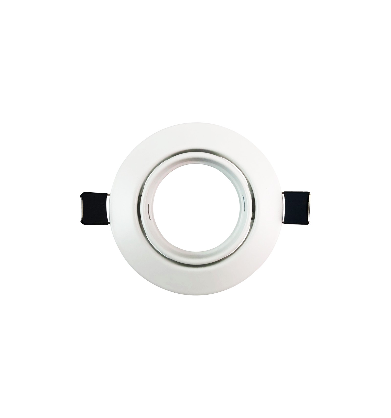 Collerette support encastrable orientable Spot LED rond blanc