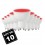  Set di 10 lampadine GU10 5W EQ. 40W bianco naturale 4500K