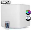 Cube LED Lumineux Multicolore 50CM Rechargeable Sans Fil