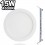 Spot Encastrable LED 15W Rond Extra-Plat Blanc Neutre 4500K