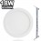 Spot Encastrable LED 18W Rond Extra-Plat Blanc Froid 6000K